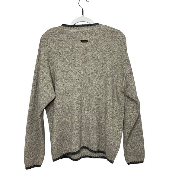 Woolrich Wool Blend Sweater in Oat Mix Tan Crew Neck Men's Size Large Sz L - Picture 3 of 8